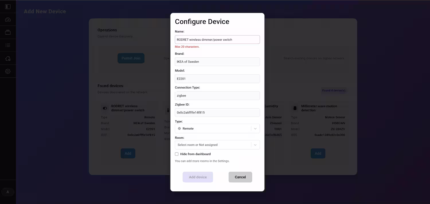 Configure Device