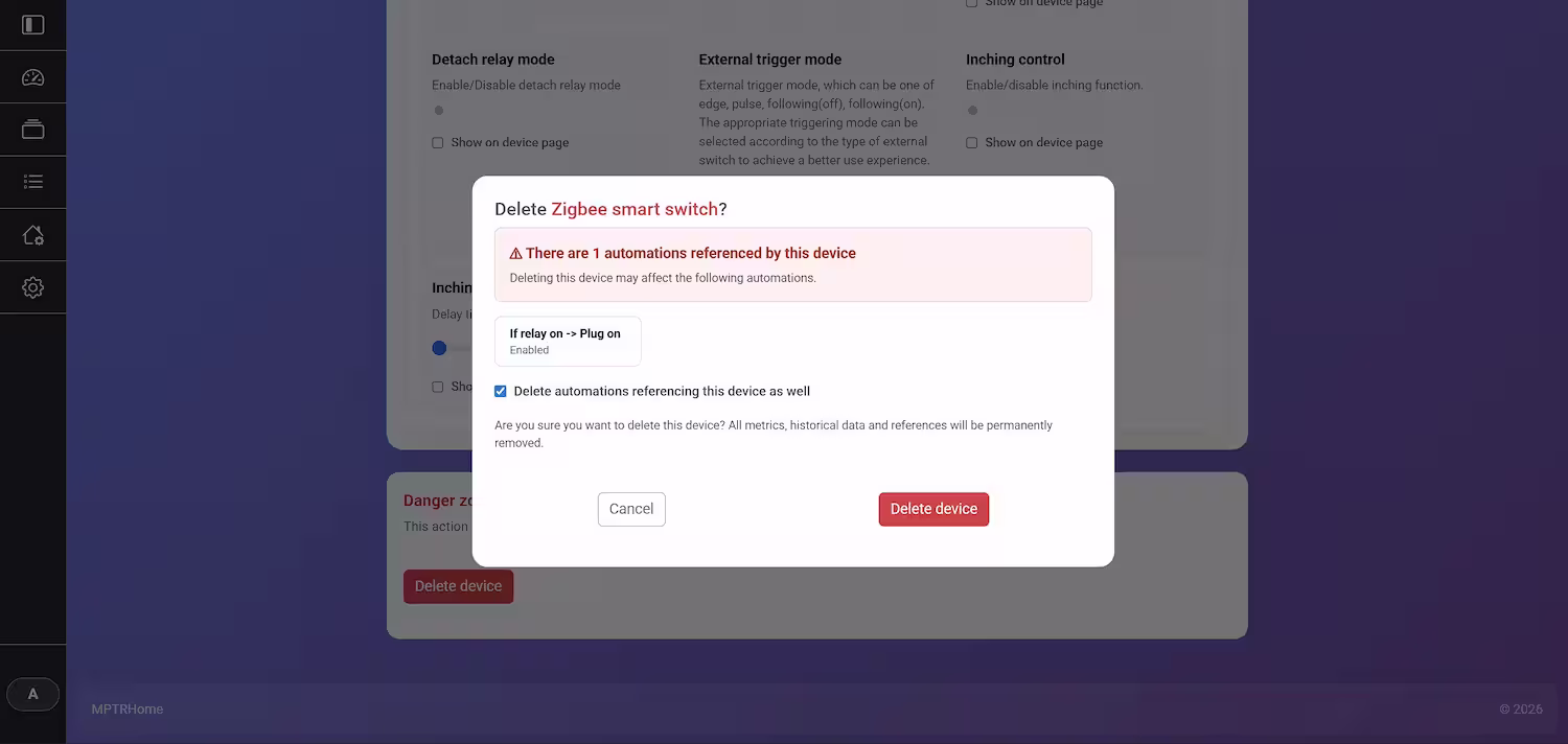 Delete Device