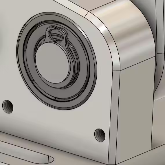 Seeger ring detail